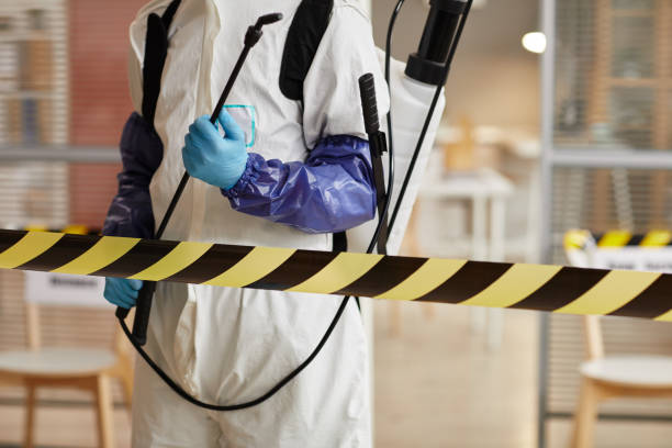 Professional Biohazard Cleanup technician working in Glen Cove, NY